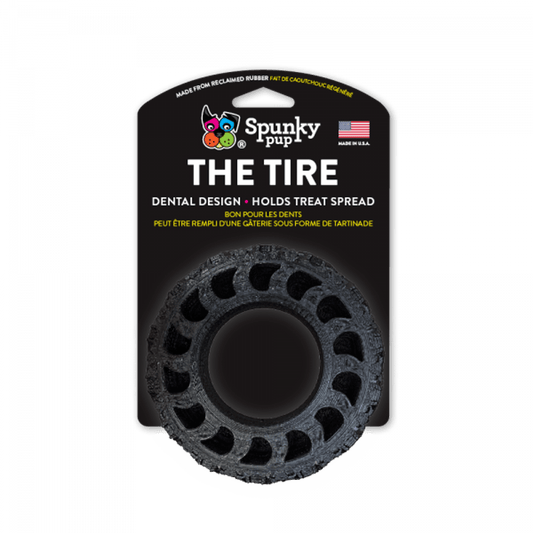 Eco-Friendly Reclaimed Rubber Dog Chew Toy - The Tire by Spunky Pup
